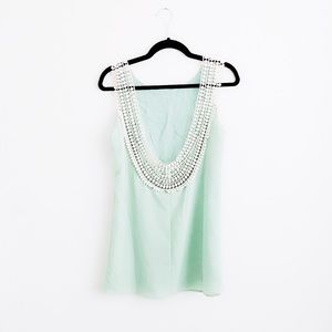 🌸 tobi mint green backless crochet dress